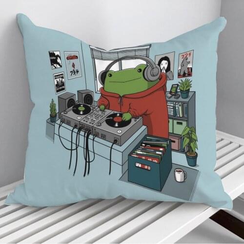Analog Toad Throw Pillows Cushion Cover On Sofa Home Decor 45*45cm 40*40cm Gift Pillowcase Cojines Dropshipping
