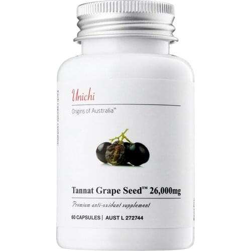 Australia Unichi Tannat Grape Seed Support Healthy Skin Improve Tone Texture Keep Skin Elastic Nourished
