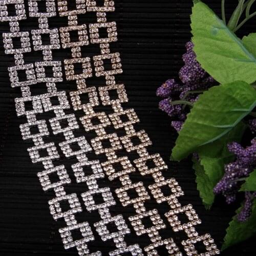 Free Shipping 5yards Rhinestone Chain Bridal Sash Rhinestone Applique, Wedding Applique,Rhinestone Trimming LSRT021