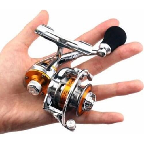 Full Metal Spinning Fishing Reel Left Right Hand Inter Handle Bearings 5.0:1 Mini Spinning Reel Freshwater Fishing