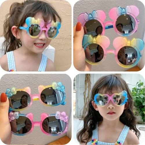 Children Star Cartoon Round Colors Sunglasses Baby Girl Boy UV400 Goggles Outdoor Kids Summer Beach Holiday Eyewear