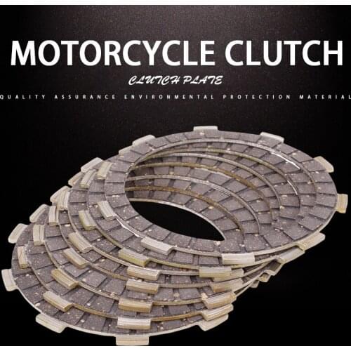 1Set 6PCS Clutch Disc Friction Plates Motorcycle Engine Accessories Clutch Plates For Yamaha FZR250 Small Ban 1HX TZR125