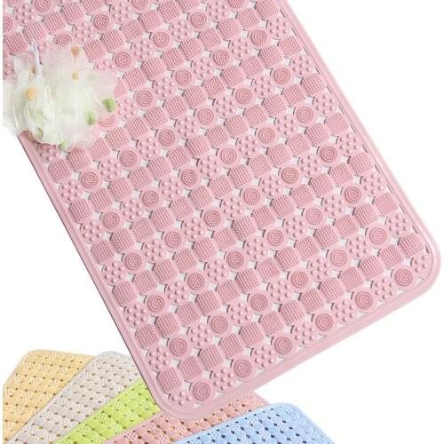 Environmentally Friendly PVC Bathtub Anti-skid Bath Mat With Suction Cup Japanese-style Bathroom Mat Massage Bathtub Mat