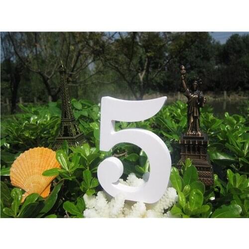 Photo wall Artificial Wood Letters 12cm Birthday Home wedding decoration imitation Wooden Number imitation wood letter