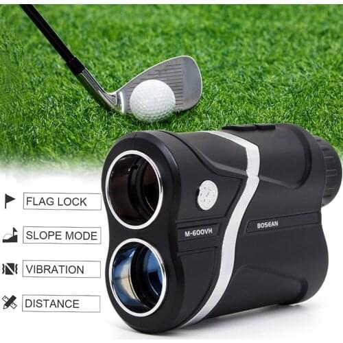 Laser Golf Rangefinder Slope Correction Jolt Vibrate Flag-Lock Golf Range Meter USB Recharge Range Finder for Hunting and Survey