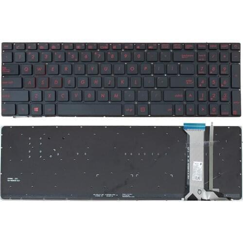 Original NEW US Layout for Asus G551 G551J G551JK G551JM G551JW G551JX G551VW N551 N551J N551JB N551JK backlit laptop keyboard