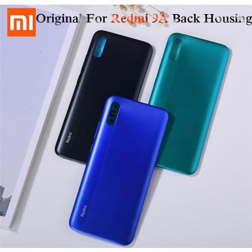 New Original Redmi 9A Back Housing For Xiaomi Redmi 9a Battery Cover Rear Door Case Replace Parts With Volume Buttons 6.53 Inch