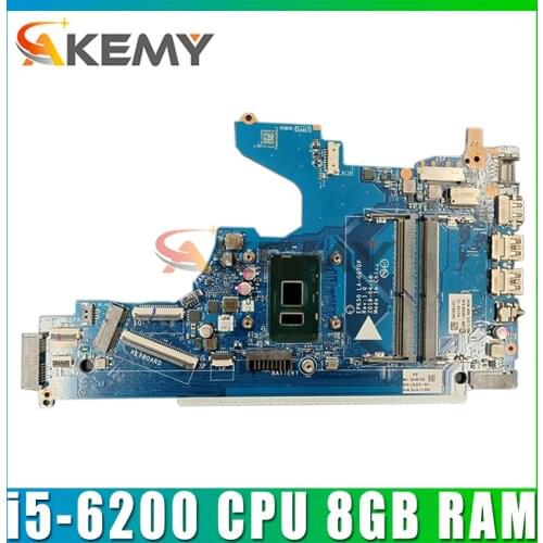Original For HP 15-DA Laptop Motherboard With SR3TK (Intel Core i3-7020U) EPK50 LA-G07DP DDR4 MB 100% Tested Fast Ship
