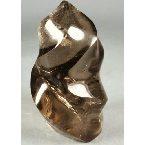 Rare Natural Clear Smoky Quartz Crystal Flame From Madagascar