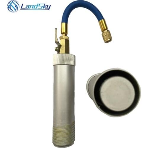 Hand pressure refrigeration system an oil doser automotive Liquid Filling Oil Cylinder injector Filler Tube OZ 121UV03 1/4SAE