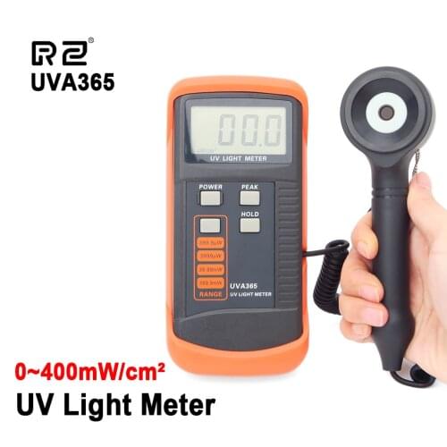 RZ 400m W/cm UV Light Meter UVA&UVB LSI-circuit Tester UV Sensor Light Correction Filter UV Radiometers Tester UVA365