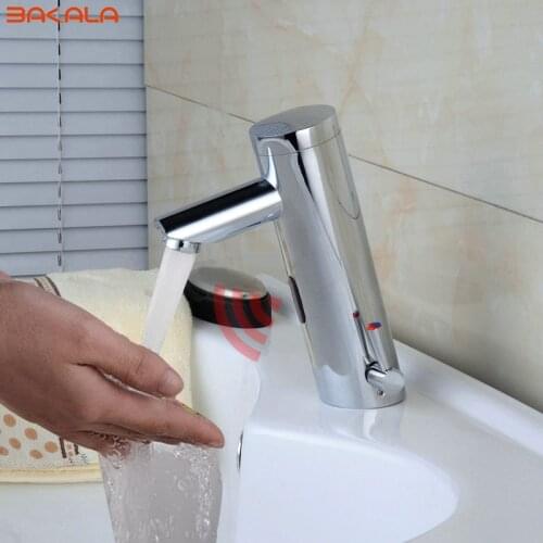 BAKALA NEW Hot & Cold Mixer Automatic sensor tap Hand Touch Free Sensor tap Faucet & Sink Tap banheiro F-2029
