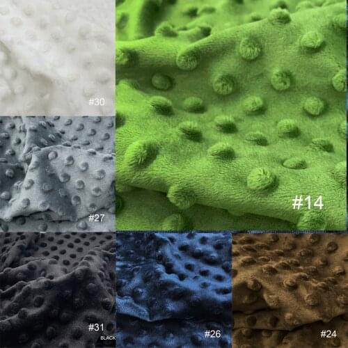 31Colors Super Soft Dot Fabric Handwork Sewing baby comfort blanket saliva towel Material Antipilling Eco-friendly Plush Fabric