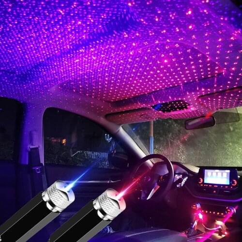 LED Car Roof Star Night Lights for Ford Focus Fusion Escort Kuga Ecosport Fiesta Falcon Mondeo Taurus MUSTANG