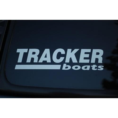 For Tracker Fishing Boats Vinyl sticker Decal (V73) Ocean Fish Tuna Bass Angler Car Styling