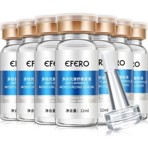 EFERO 10Pcs Moisturizing Face Serum Anti Wrinkle Anti Aging Hyaluronic Acid Essence Lift Firm Skin Care Whitening Face Cream