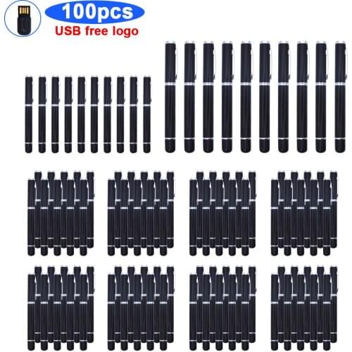100pcs free logo pen drive 128gb 64gb 32gb USB flash drive pendrive USB stick 16gb 8gb waterproof memory stick usb 2.0 u disk