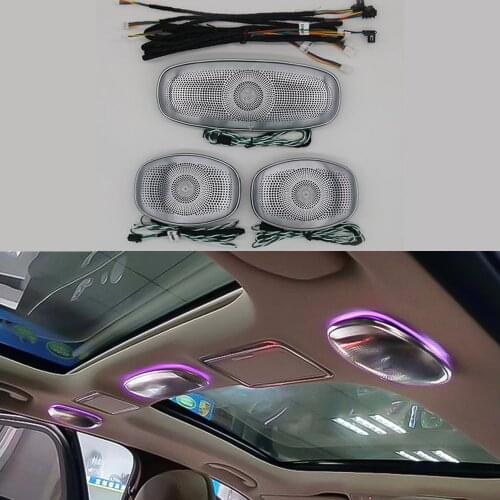 64 colors Car Ceiling Midrange Horn Synchronize With Ambient Light Suitable For Mercedes Benz W205 X253 W213 W222 LED Light