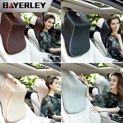 Car Pillow 3D Memory Cotton Warm Car Neck Pillow Breathable Fashion Comfortable Universal Headrest Car Accessories A07