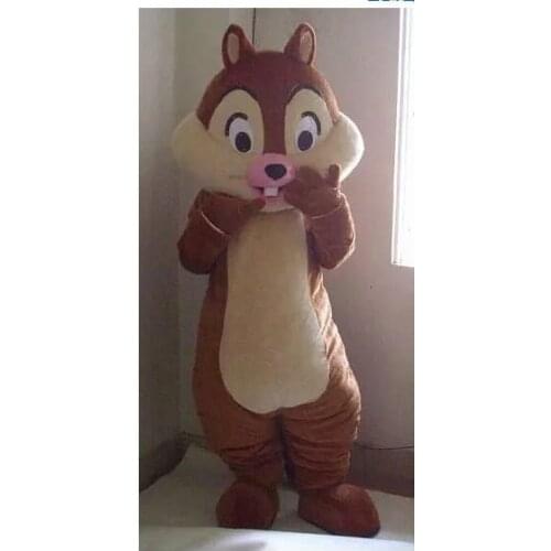 Chip E Dale Chipmunk Adult Mascot Costume Fancy Outfit Cartoon Character for Halloween party event
