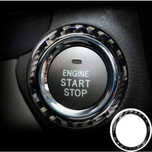 For Lexus IS250 250C IS350 350C 2006-2013 Start Stop Button Sticker Trim Carbon Fiber Car Ring Cover Styling Decoration 2021