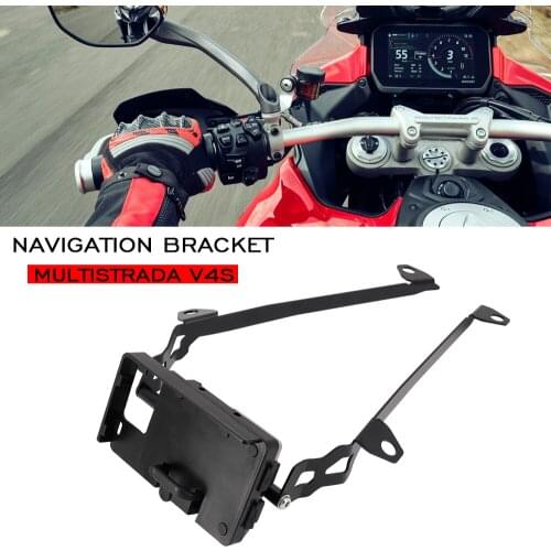 Motorcycle GPS Navigator Support For DUCATI MULTISTRADA V4S 2021 Motorcycle Mobile Phone Holder Motorcycle Mobile Support