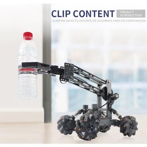 Alloy Assembling DIY Technical Building Blocks Clip Contect Remote Control Car Model Mecanum Wheel Construction Kit for Adults