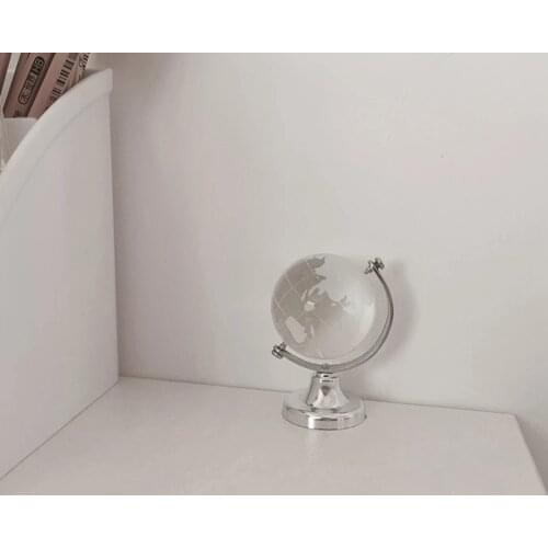 4cm Mini Cute Glass Globe for Kids Adults Earth Globe Makes Great Educational Toys Office Supplies Teacher Desk Decor