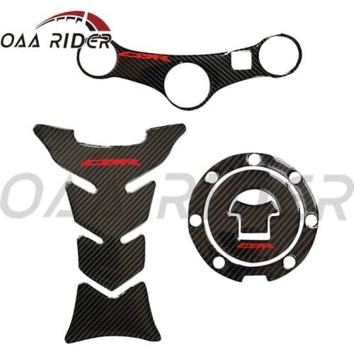 Gas Cap Cover Fuel Tank Pad Triple Clamp Sticker Decal For Honda CBR 600 F4i CBR600F4i 2001 2002 2003 2004 2005 2006 Motorcycle