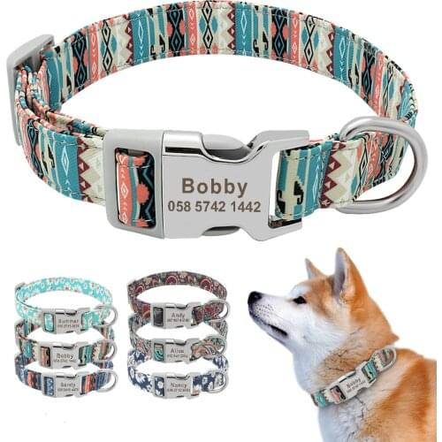 Customizable pet collarsDog collars can personalize puppy name collars for small, medium and large dogs