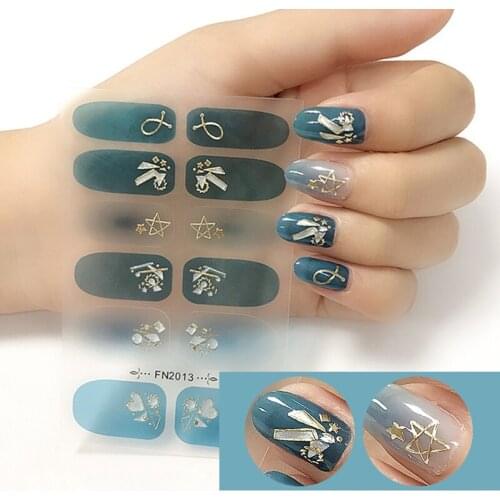 The latest NAL stickers geometric pattern adhesive decals DIY decorative nails Heat transfer stickers for shoes