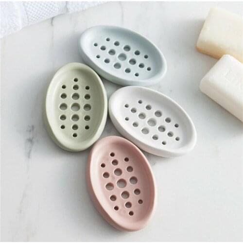 NEW Bathroom Silicone Flexible Soap Dishes Storage Holder Soapbox Plate Tray Drain Creative Bath Tools 2 in 1 Soapbox