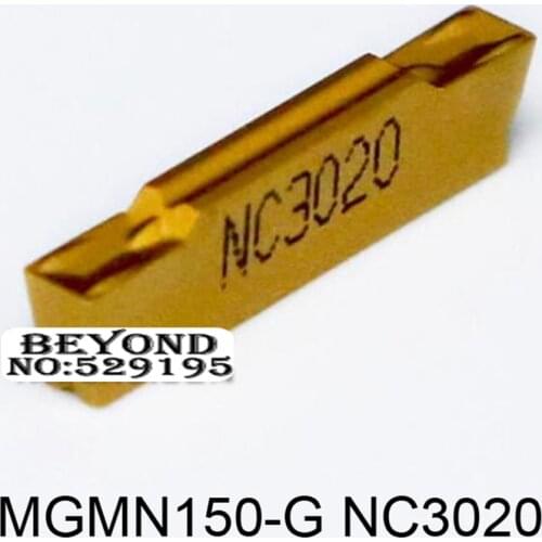 Original MGMN150-G NC3020 Carbide Inserts Stainless Steel MGMN 150 Lathe Cutter Tools Turning Tool Grooving Facing CNC