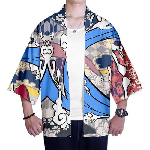 Anime Cosplay Demon Slayer 3d Color Printing Casual Kimono