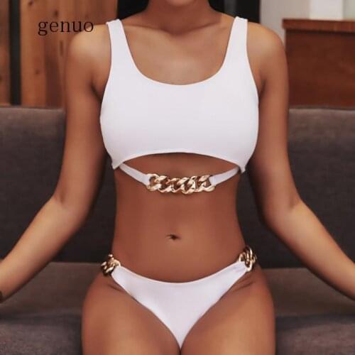 Push Up Bikini Set High Cut Swimwear Women Sexy Ring Swimsuit Female Brazilian Summer Bathing Suit Hollow Out Biquini New