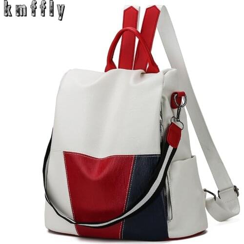 2021 New High Quality PU Leather Women Backpack Anti-Theft Travel Backpack Large Capacity School Bags for Teenage Girls Mochila
