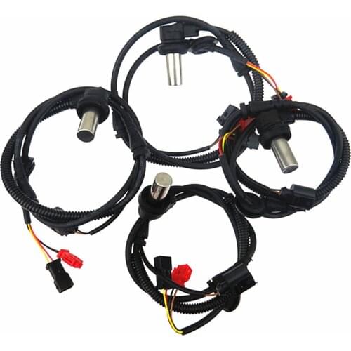 SCJYRXS Qty 4 ABS Front Wheel Speed Sensor Cable Harness For A4 Avant A6 Superb Passat B5 8D0 927 803D 8D0 927 803B 4B0 927 803C
