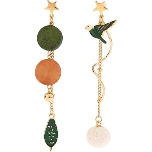 NEW Spring Han Edition Drip Female Long Earrings Geometric Circular Geometric Irregular Earrings Jewelry Accessories