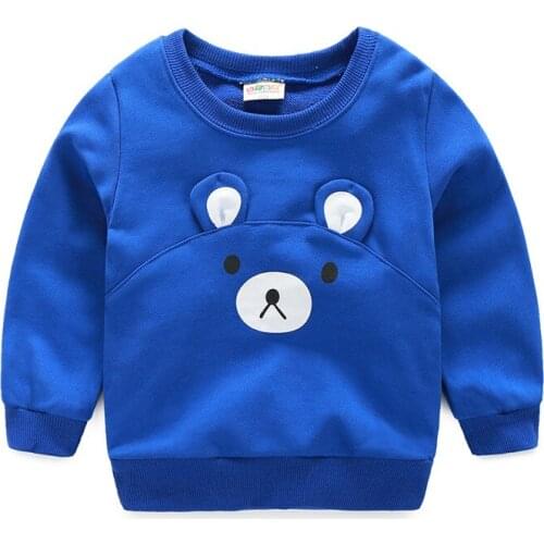 2019 new spring boys girls sweatshirt High quality cotton bear hoodies kids Baby costume Childrens clothing