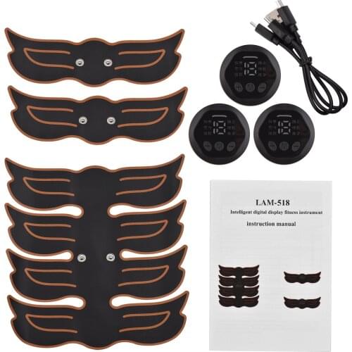 EMS Muscle Stimulator Abdominal Trainer Smart Fitness Abdominal Training Electric Body Butt Weight Loss Slimming Device Massager
