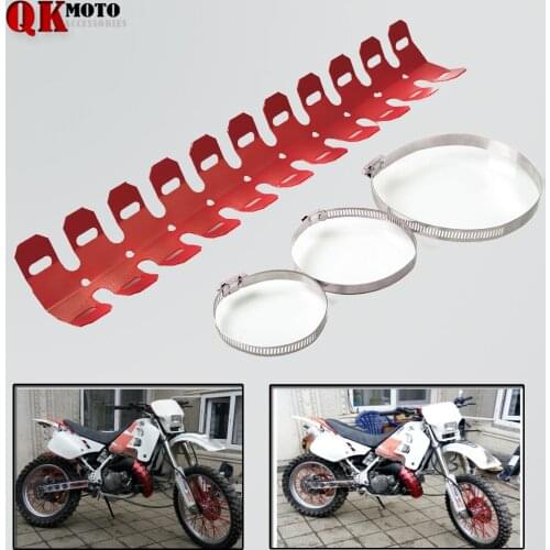 Motorcycle Exhaust Muffler Pipe Guard Heat Shield Cover For HONDA 125 SUZUKI YAMAHA 450 WR250 YZ YZF WR 150 KAWASAKI KX 250