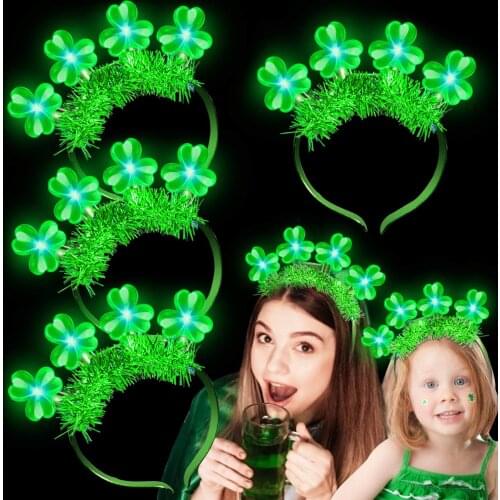 1/4pc 4led Light-emitting Headband Holiday Party Supplies Decorations Gift Hair Band Props Party Girls Hair Accessories