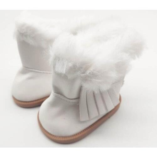 1Pair Doll Accessories Doll Boot Plush Shoes For 18 Inch Dolls &43 Cm Baby Doll