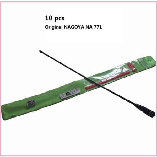 10pcs Original nagoya na-771 SMA Female 144 430Mhz Dual Band Antenna For two way radio Baofeng UV-5R uv82 TK-3107 PX-777 antenna