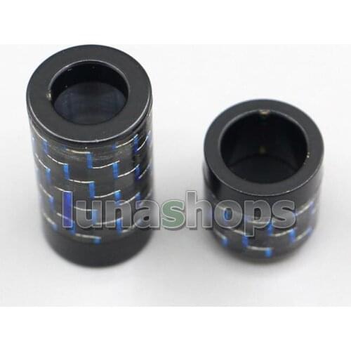 6mm Main Wire Hole Full Metal Carbon Barrel Splitter + Slider Kit For DIY Custom Headphone Earphone Cable LN007070