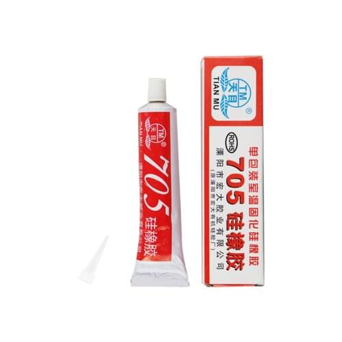 705 Silicone Clear Sealing Glue Waterproof Heat Resist For Electron Component 50 g Hot