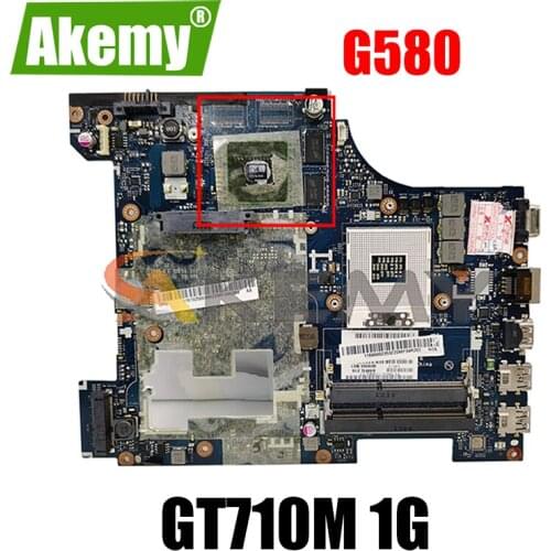 Akemy QIWG6 LA-7988P Motherboard For Lenovo G580 Laptop Motherboard PGA989 GT710M 1G HM76 DDR3 100% Test