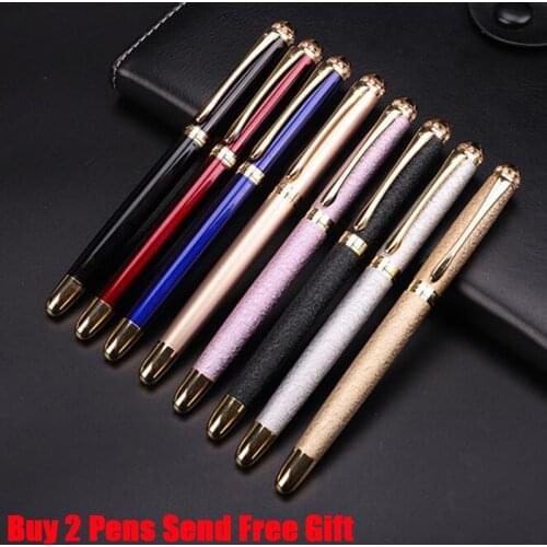 Free Shipping Brand Gift Ink Fountain Pen Office Executive Full Metal Diamond Crystal Gift Pen 514 Buy 2 Pens Send Gift