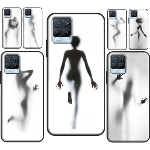 Sexy Woman Silhouettes Case For OnePlus 9 Pro 7 8 T Nord Cover For OPPO Realme C3 C11 C15 C21 GT Neo 6 7 8 Pro