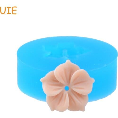HYL034U 15.6mm Chinese Redbud Hongkong Flower Silicone Mold - Fondant Jewelry Making, Gum Paste, Icing, Resin Clay, Candy